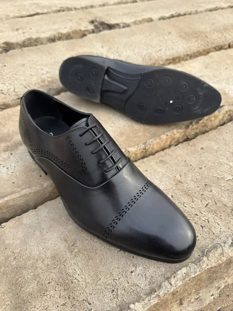 Executive Cap Toe Oxford – Black