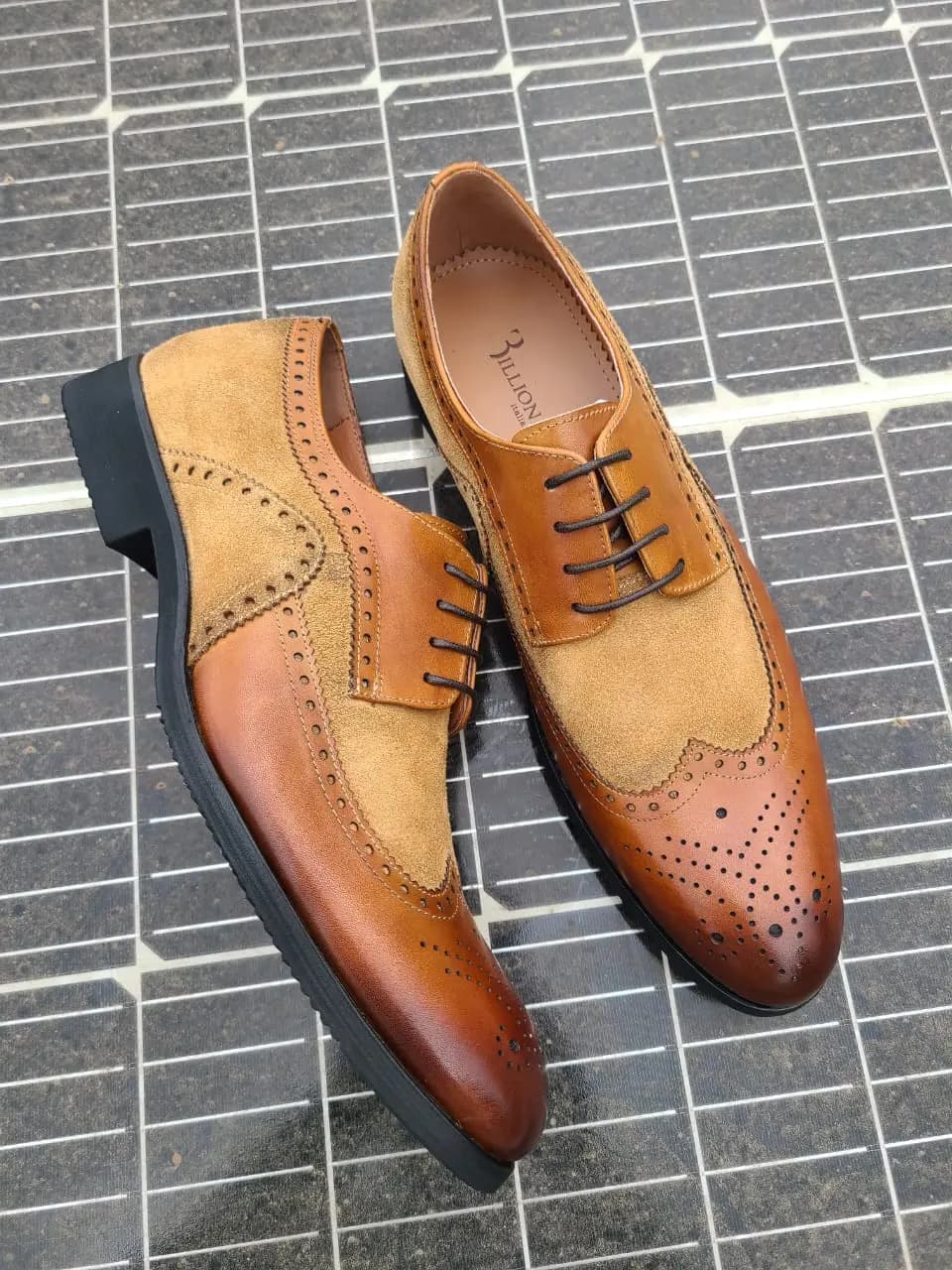 Heritage Wingtip Derby – Tan Suede