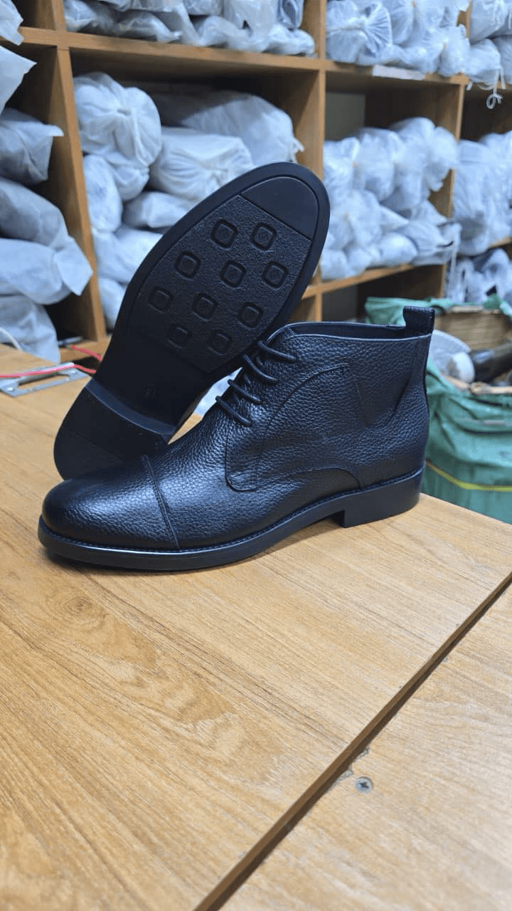 Black Premium Leather Chukka Boots alternate view